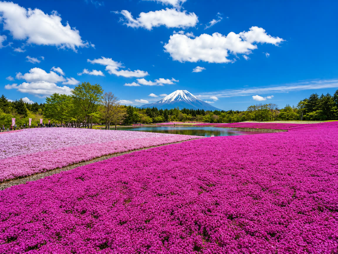 Fuji Lake Motosu Resort — seasonal flower viewing