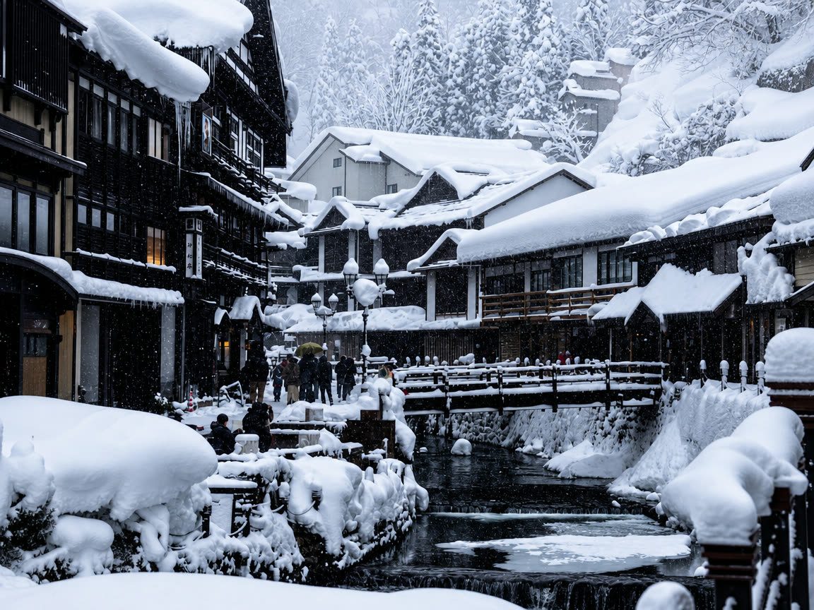 Gono Line, Shirakami-Sanchi & Ginzan Onsen Autumn Escape